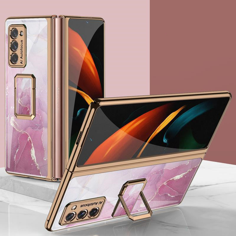Folding Vertical Clock Phone Case Full Inclusive Personality Male - Small Enterprise