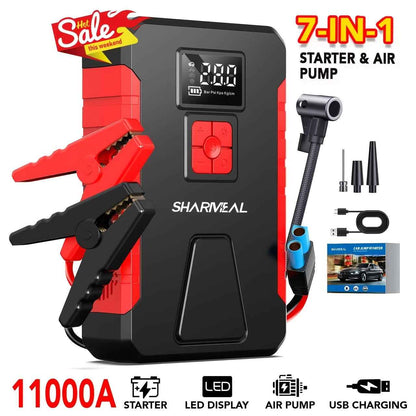 Portable Car Jump Starter & Air Compressor