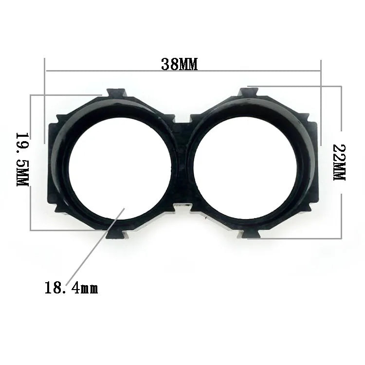 10pcs 18650 Ion Lithium Battery Packs DIY Misalignment Fixed Bracket Assembly Holder Cylindrical Battery Cells Splicable Support