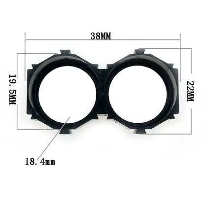 10pcs 18650 Ion Lithium Battery Packs DIY Misalignment Fixed Bracket Assembly Holder Cylindrical Battery Cells Splicable Support