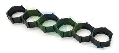 10pcs 18650 Ion Lithium Battery Packs DIY Misalignment Fixed Bracket Assembly Holder Cylindrical Battery Cells Splicable Support