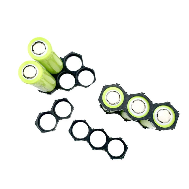 10pcs 18650 Ion Lithium Battery Packs DIY Misalignment Fixed Bracket Assembly Holder Cylindrical Battery Cells Splicable Support