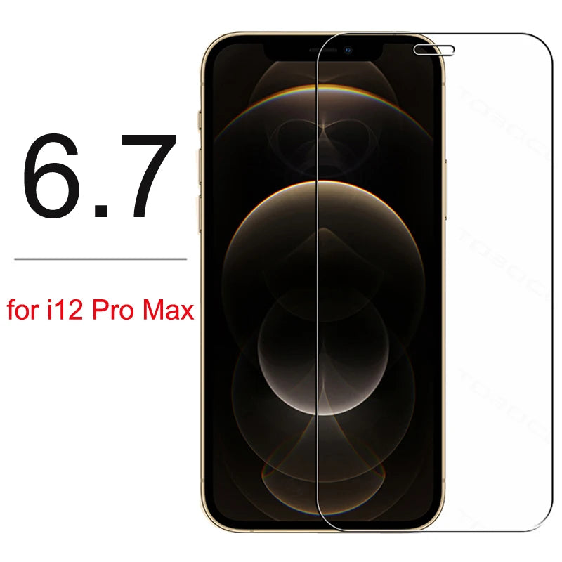 Tempered Glass for iPhone 6 6S Screen Protector for iPhone 7 Plus Glass Film for iPhone 8 plus X 5 5S Protection 12 Pro Max 11