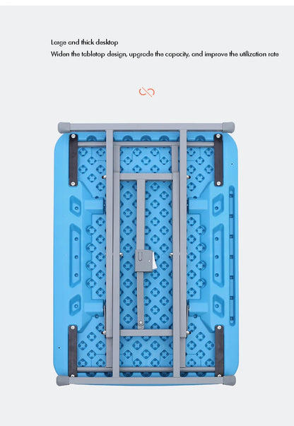 Portable Standing Desk Stand Up Desk Riser, 40cm-70cm Height Adjustable Home Office Folding Desk for Laptop Outdoor Escritorio