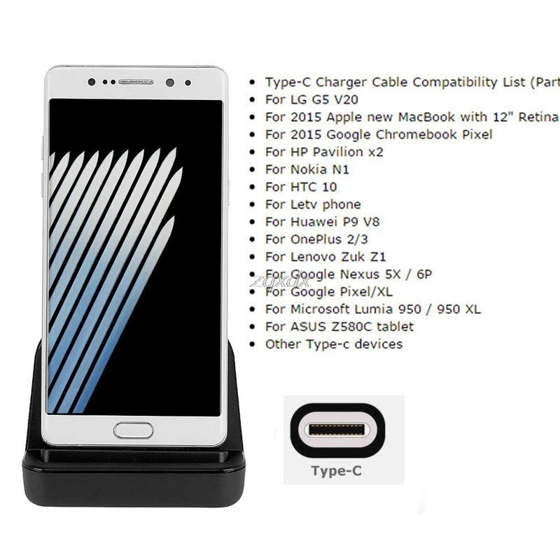 Type-C Dock Charger Charging Desktop USB C 3.1 Cradle Station For Android Phone Whosale&Dropship