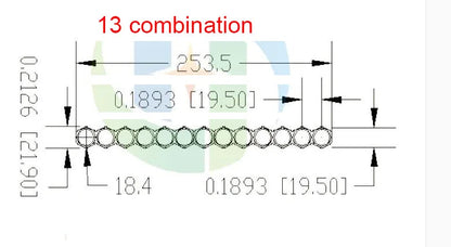 10pcs 18650 Ion Lithium Battery Packs DIY Misalignment Fixed Bracket Assembly Holder Cylindrical Battery Cells Splicable Support