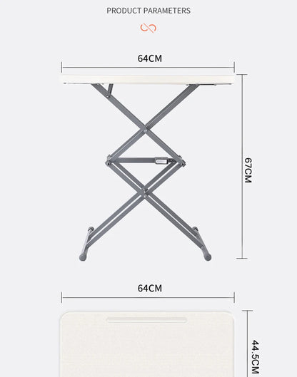 Portable Standing Desk Stand Up Desk Riser, 40cm-70cm Height Adjustable Home Office Folding Desk for Laptop Outdoor Escritorio