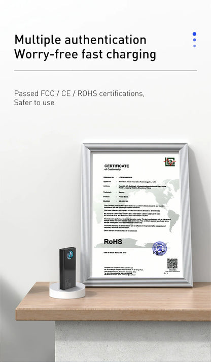 Baseus Power Bank 30000mAh 65W PD3.0 Quick Charging 3.0 FCP SCP Portable External for iPhone 16 15 14 Laptop Tablet Power bank