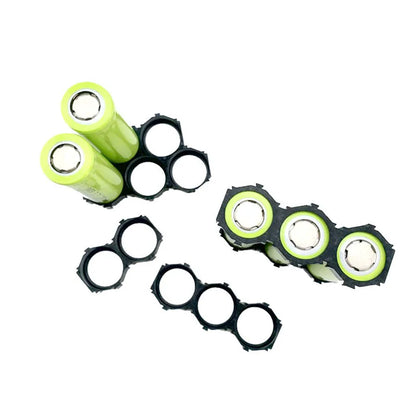 10pcs 18650 Ion Lithium Battery Packs DIY Misalignment Fixed Bracket Assembly Holder Cylindrical Battery Cells Splicable Support