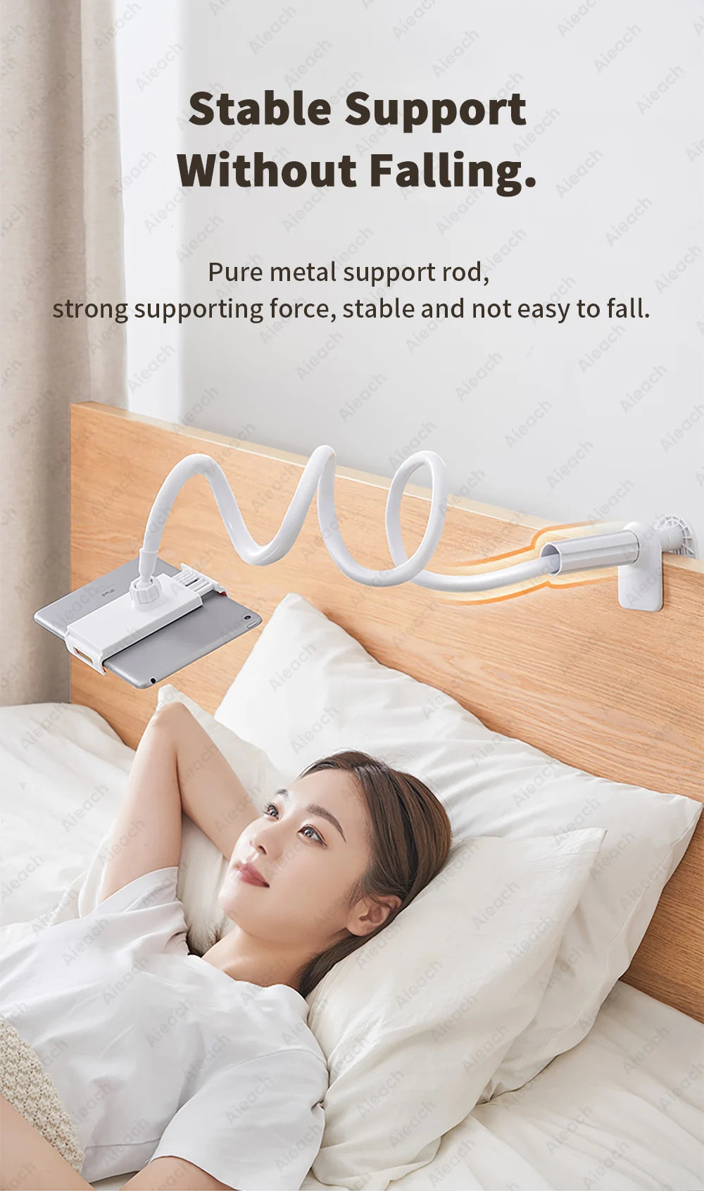 Tablet Bracket for Bed Desk Gooseneck Tablet Stand Flexible Long Arm Clamp 11 inch Tablet Holder For Smartphone Redmi Lenovo Pad