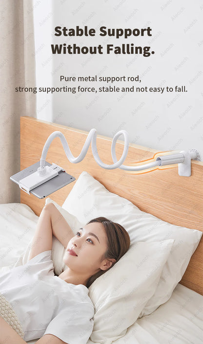Tablet Bracket for Bed Desk Gooseneck Tablet Stand Flexible Long Arm Clamp 11 inch Tablet Holder For Smartphone Redmi Lenovo Pad