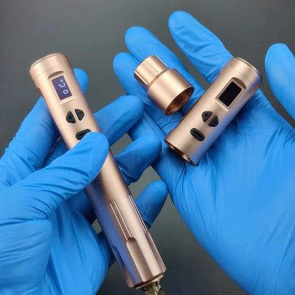 K6003 Wireless Pen Tattoo Machine with 2 Battery Packs for Eyebrow Permanent Makeup