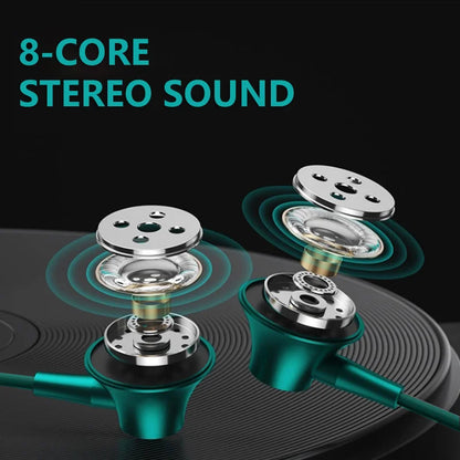 Wired Headphones In Ear Headset Wired Earphone With Microphone Bass HiFi Stereo 3.5mm Earbuds Sports In-line Control For Phones