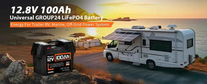 Humsienk 12V 100AH LiFePO4 Battery for RV/Camping