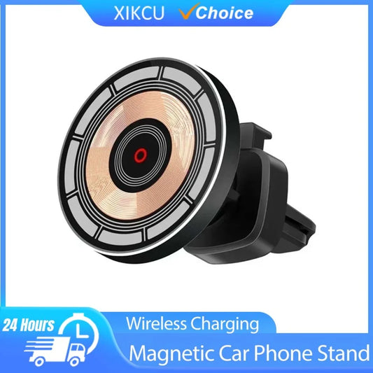 Magnetic Car Wireless Charger 360° Rotation Car Mount for iPhone 12-16 Pro Max Chargers Fast Charging Station Navigation Bracket