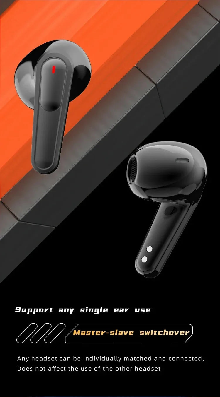 Bluetooth 5.3 Headphones TWS Wireless Earphones with LED Display Stereo Headset Touch Control Earbuds Noise Reduction