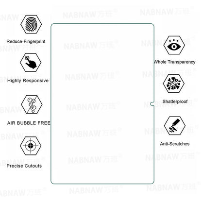 2 Pieces HD Scratch Proof Screen Protector Tempered Glass For Samsung Galaxy Tab S9 FE 10.9-inch SM-X510 X516B Protective Film