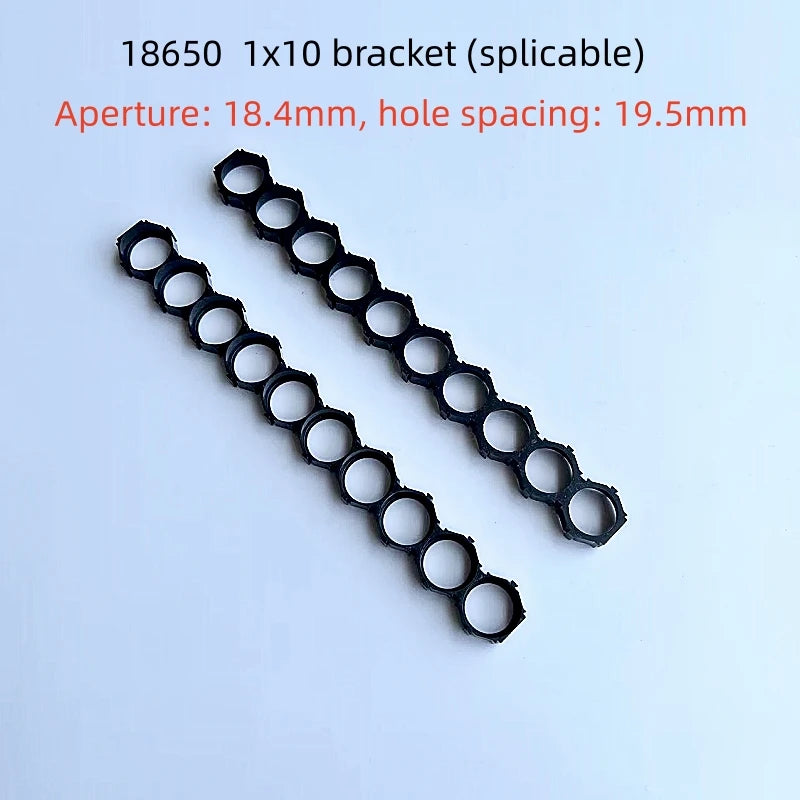 18650 Lithium Battery Packs DIY Misalignment Fixed Bracket Assembly Holder Cells Pack Splicable Modular Support Flat Head