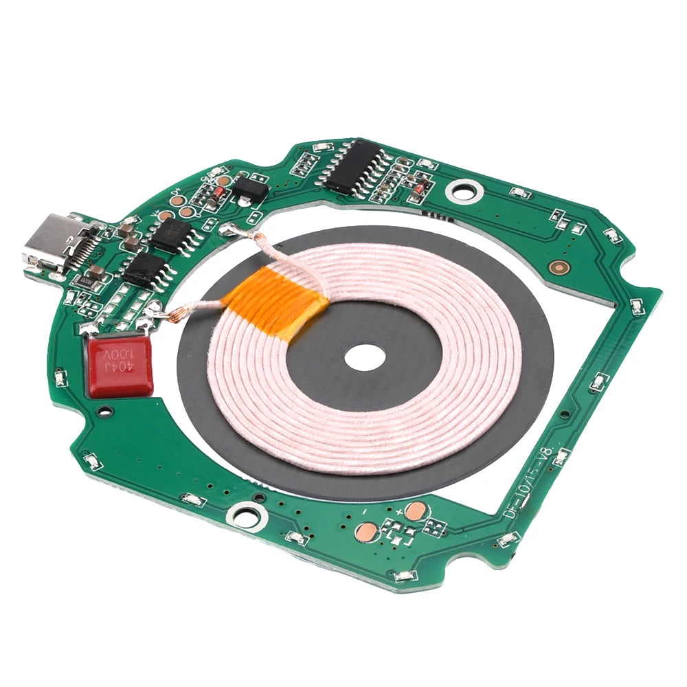 10W 15W High Power Wireless Charger Transmitter Module Type C + Coil for QI Standard Fast Charging Circuit Board with Protection