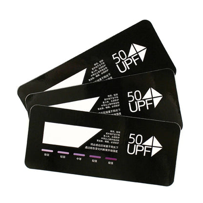 Professional UV Test Card UPF50+ Test Card Premium UVB Test Card UV Sanitizer Test Strips Outdoor Sunshine Testing Card F0T6