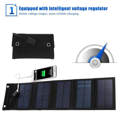 100W Foldable Solar Panel Charger 5V USB Output Power Charge Portable Solar Cells for Phone Home Outdoor Camping Outdoor Hiking