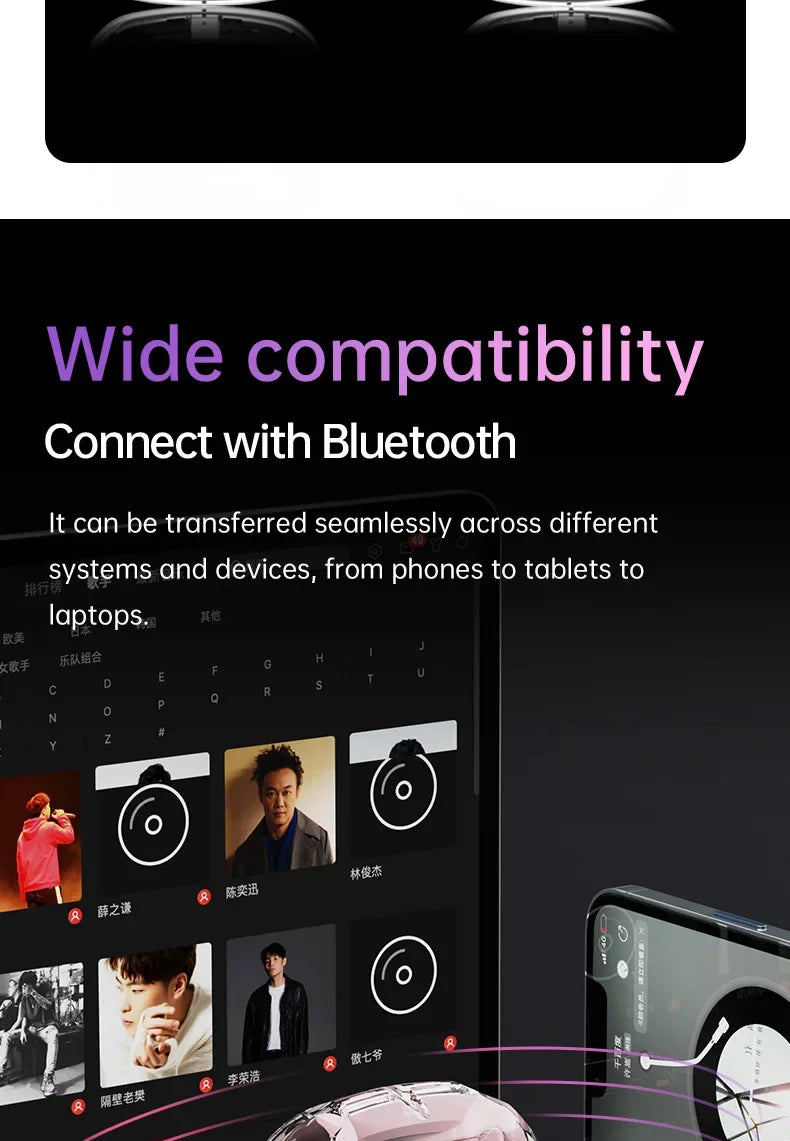 Wireless Bluetooth-compatible Earphones Air31 intelligent Touch Color LCD Screen TWS Earbuds HIFI Noise Reduction Stereo Headset