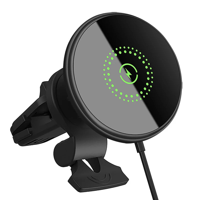 Magnetic Wireless Car Charger Mount 30W Fast Charging Air Vent Phone Holder Stand for iPhone 16 15 14 13 12 Pro Max Plus Safe