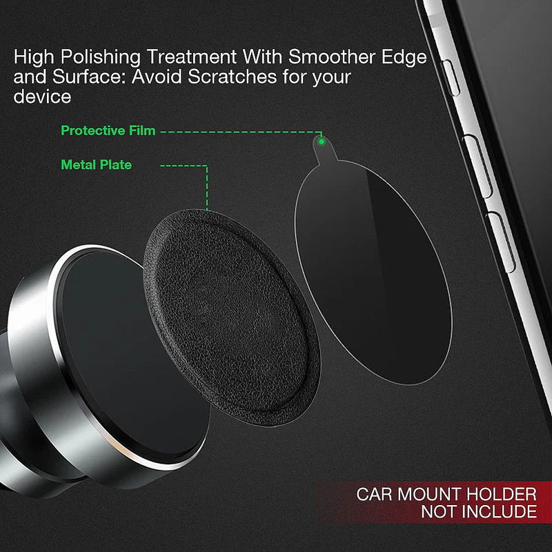 Magnetic Disk For Car Phone Holder Magnet Metal Plate & Leather Iron Sheets For Magnetic Air Vent Mount Car Holder Stand