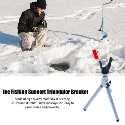 Tripod Stand For Fishing Poles Ice Fishing Rod Holder Retractable Fishing Rod Bracket Shrinkable Tripod For Fishing