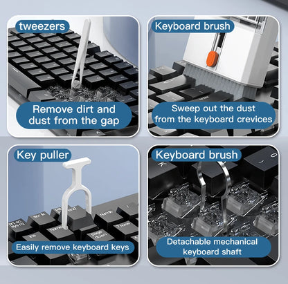 22-in-1 Multi-Function Cleaning Kit  for iPhone AirPods iPad Digital  Camera  PC Keyboard Phone Screen Headphones Cleaning Tools