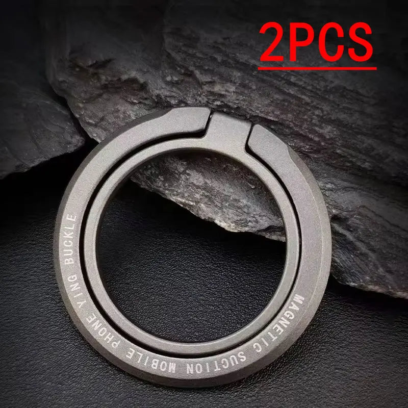 Magnetic Finger Ring Holder For MagSafe Phone Smartphone Accessories for iPhone 14 15 Pro/Max Mini Magnet Phone Stand Grip Mount