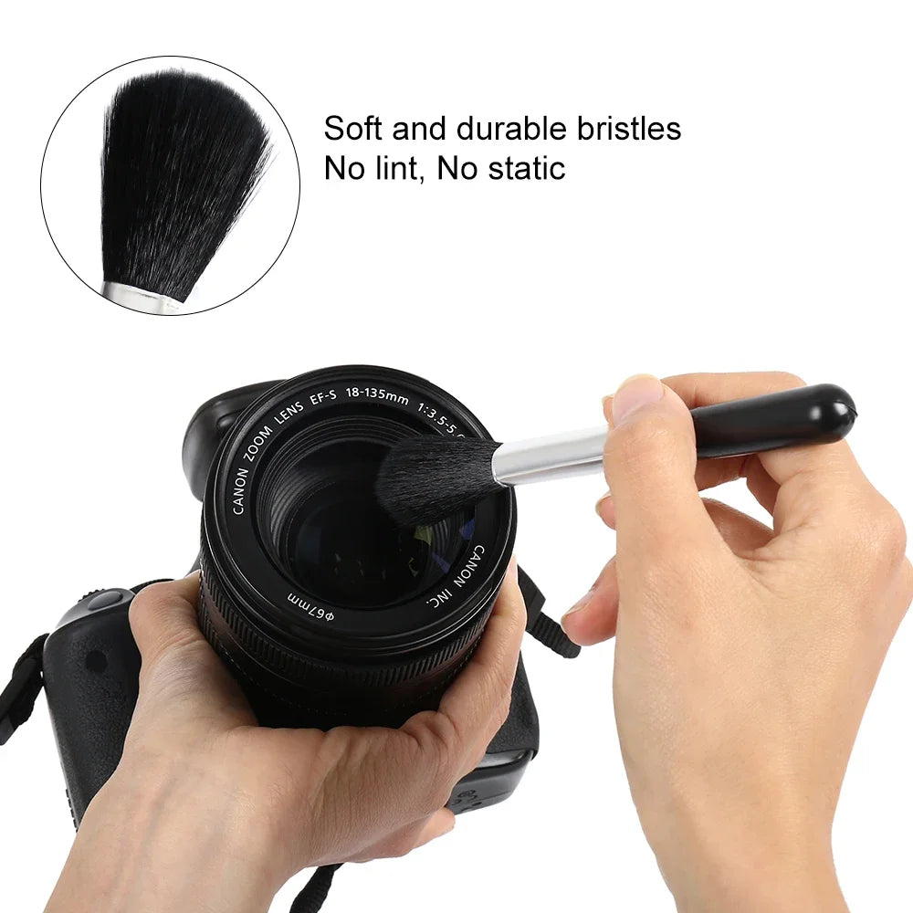 Camera Lens Cleaning Kit Professional Scratch Free Electronics Cleaning Tool Set with Air Blower Cleaning Brush Wipes Tweezers