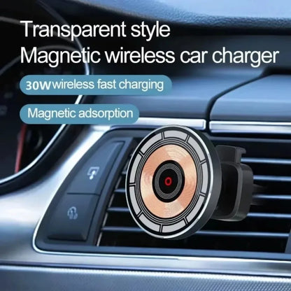 Magnetic Car Wireless Charger 360° Rotation Car Mount for iPhone 12-16 Pro Max Chargers Fast Charging Station Navigation Bracket