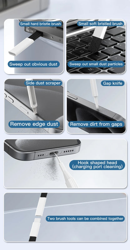22-in-1 Multi-Function Cleaning Kit  for iPhone AirPods iPad Digital  Camera  PC Keyboard Phone Screen Headphones Cleaning Tools