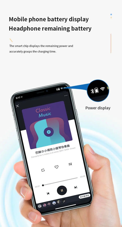 Bluetooth 5.2 Business Wireless Headphone Ear-Hook Mini HIFI Bass Noise Cancelling Earphone With Mic Earbud Sport Game Headset