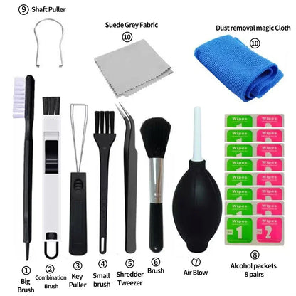 Cleaning Tool Kits For Computer Camera Mechanical Keyboard Laptop Tablet Earphone Crevice Brush Household Electronic Cleaner Set