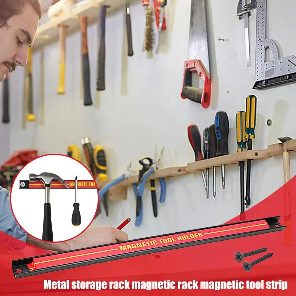 Magnetic Holder Metal Magnet Tool Organizer Bar Long Strip Garage Workshops Hardware Storage Restore Warehouse Rack Factory