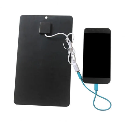 Solar Panel Charger High Conversion USB Output Universal Portable Foldable 7W/5V Phone Fan Solar Charger for Camping Hiking