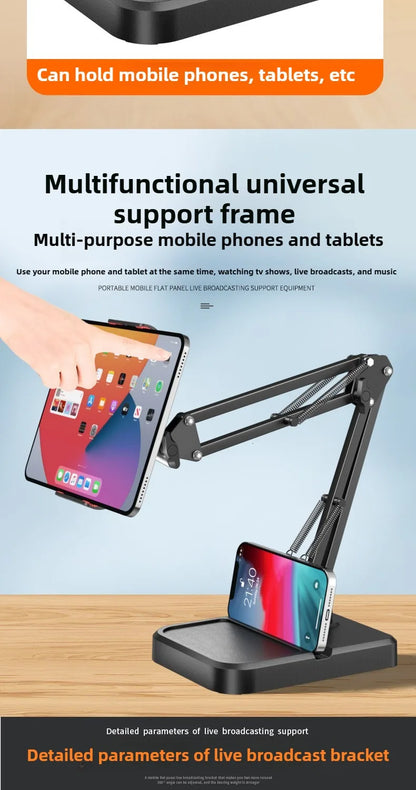 Tablet Stand for Desk iPad Stand Holder ,Foldable Home Office Desk Accessories for iPad Holder Portable Fits iPhone 4-15.9