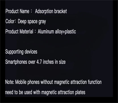 Magnetic Phone Holder Rotating Folding Electric Vacuum Suction Mag Stand For Car Navigation Gym Kitchen Streaming Bracket