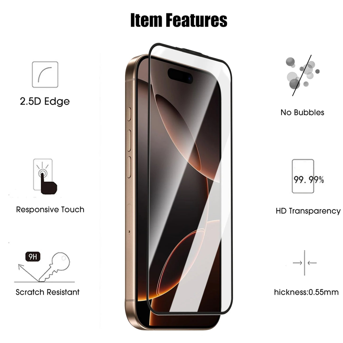 Easy Install Privacy Screen Protector For iPhone 17 16 Pro Max 16Plus Air 17Pm Anti-spy Protective Glass For iPhone17 iPhone16