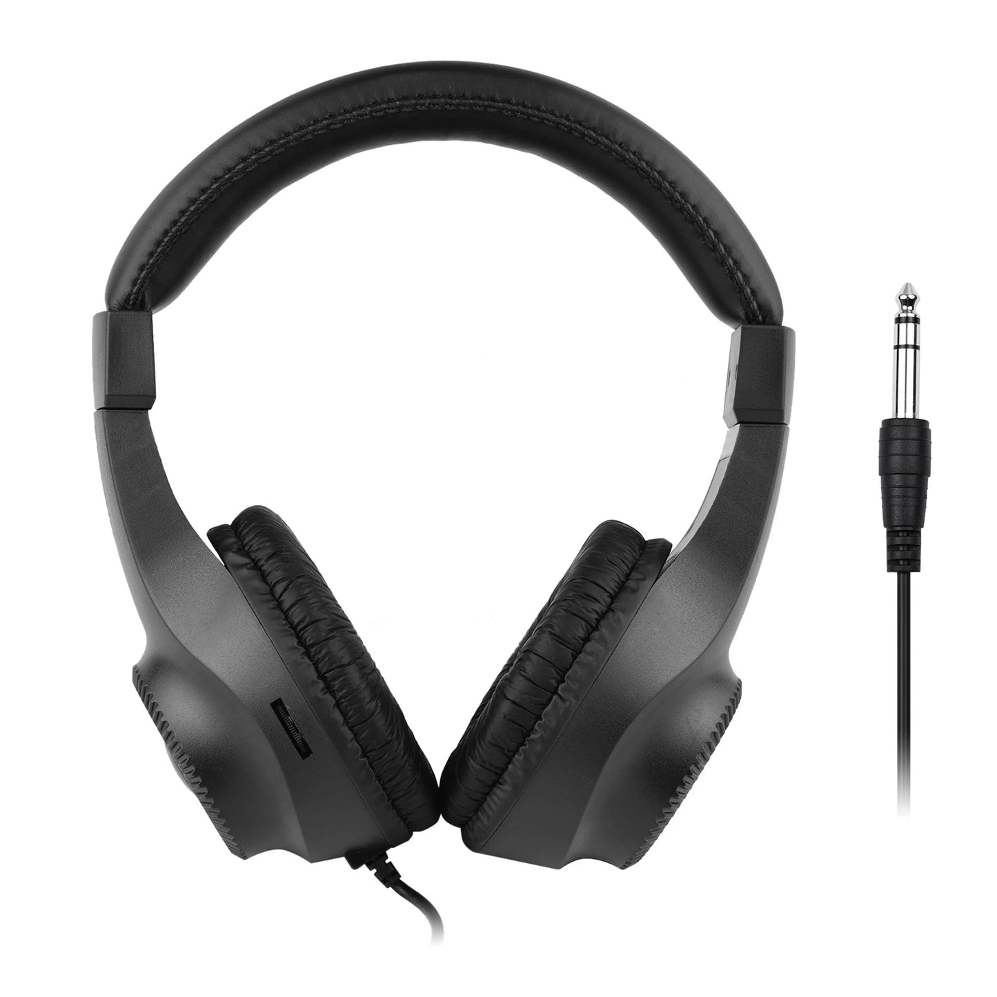 Wired Stereo Monitor Headphones Over-ear Headset with 50mm Driver 6.5mm Plug for Recording Monitoring Music (NOT for PC)