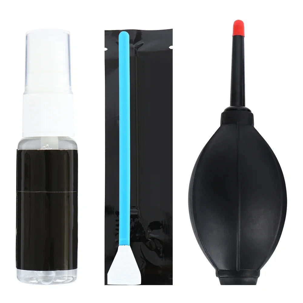 Camera Lens Cleaning Kit Professional Scratch Free Electronics Cleaning Tool Set with Air Blower Cleaning Brush Wipes Tweezers