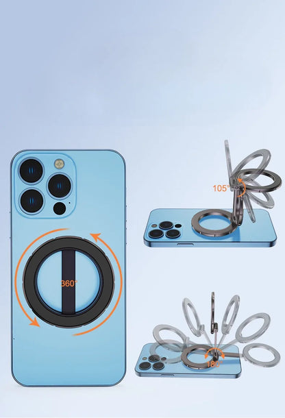 Magnetic Metal 1Pcs Strong Suction Rotating Double And Sided Sdsorption Alloy Portable Universal Desktop Creative