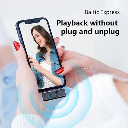 The new generation of noise-cancelling wireless microphones/lapel microphones are suitable for Android/iPhone/ Photo/PC/ laptops