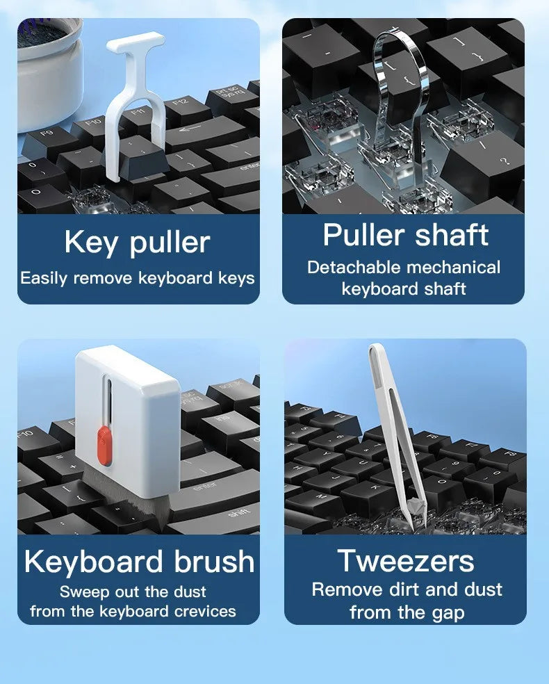 32in1 Multi-Functional Cleaning Kit For Laptop Keyboard Headphones Mobile Phone Monitor Portable Electronics Cleaning Tools