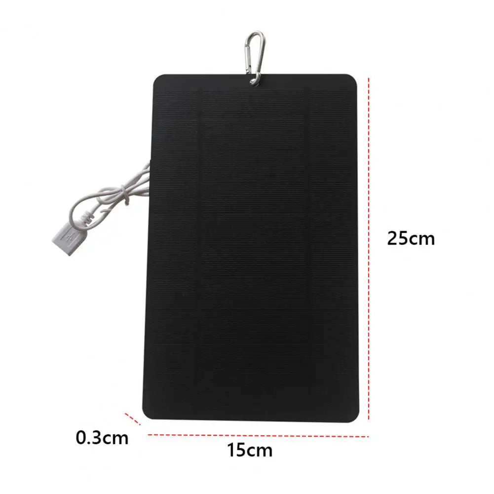Solar Panel Charger High Conversion USB Output Universal Portable Foldable 7W/5V Phone Fan Solar Charger for Camping Hiking