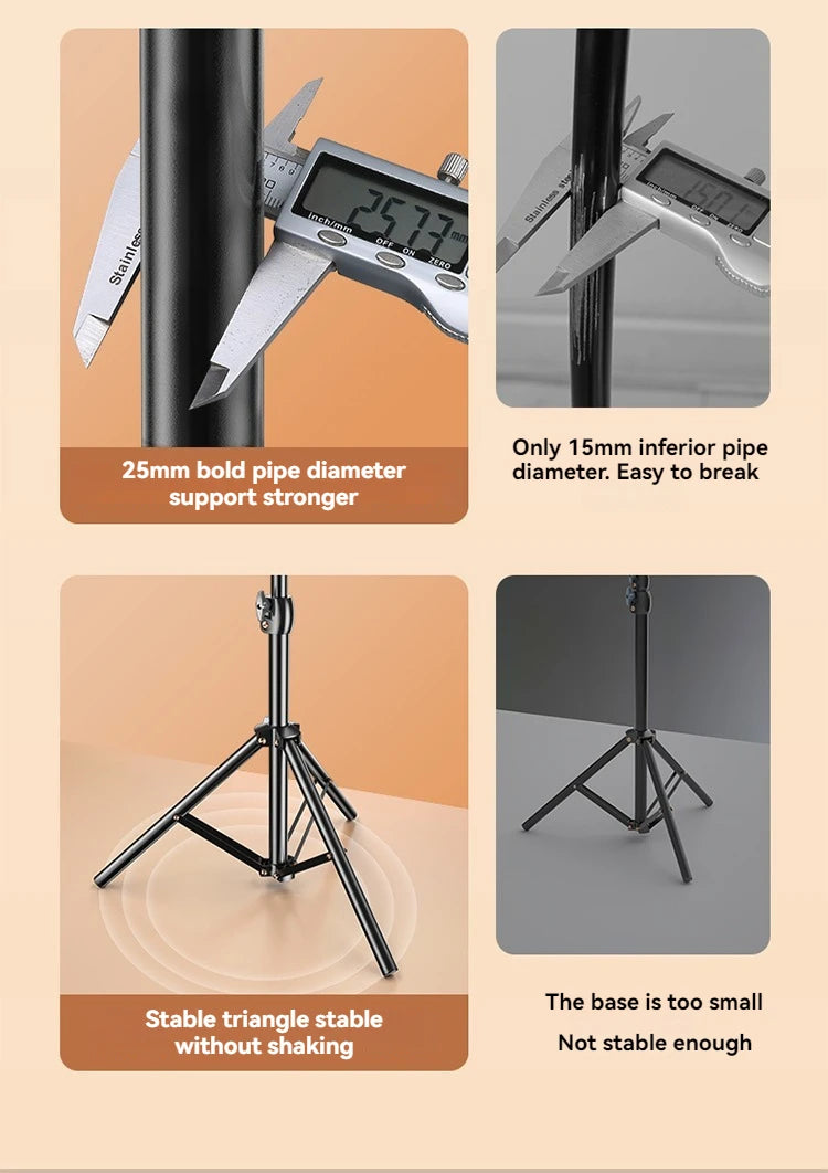 Portable Retractable Tripod Phone Stand With Adjustable Wireless Selfie Stick Foldable Phone Stand For IPhone, Xiaomi, Huawei