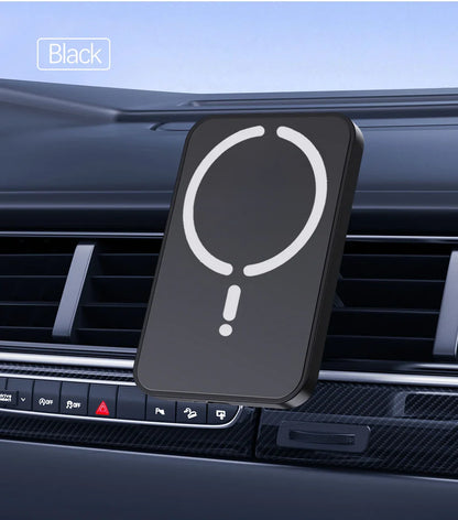 15W Magnetic Car Wireless Charger & Phone Holder - Smallenterprised 