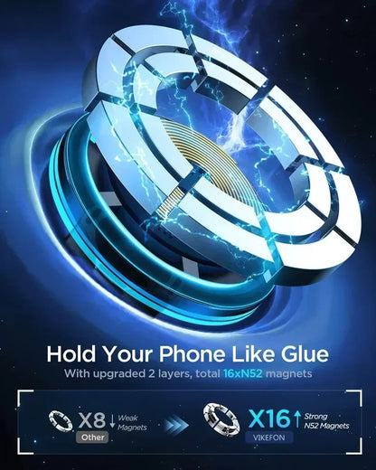 Magnetic Car Wireless Charger 360° Rotation Car Mount for iPhone 12-16 Pro Max Chargers Fast Charging Station Navigation Bracket